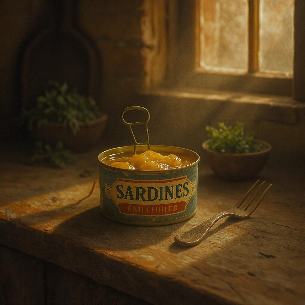 Canned sardines in oil
