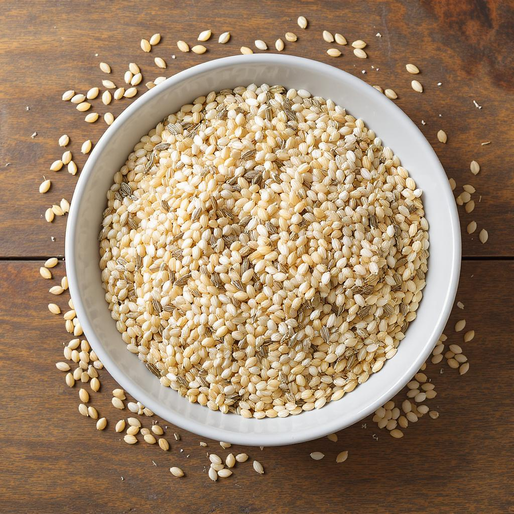 A variety of whole grains